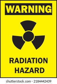 Radiation Hazard Warning Sign Vector Stock Vector (royalty Free 