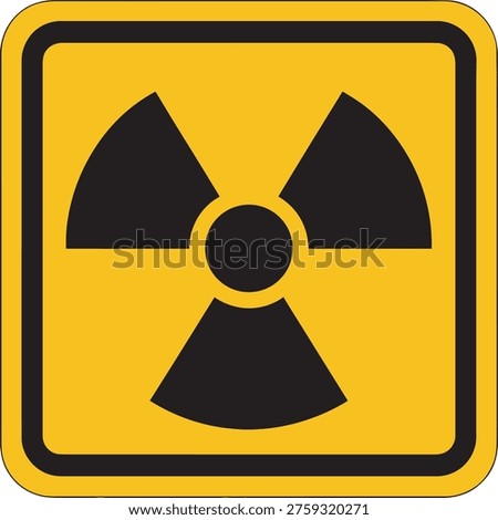 Radiation Hazard Warning Symbol Nuclear Danger Radioactive Safety Sign