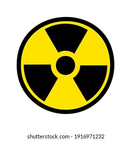 Radiation icon Danger logo Concept creative symbol minimalist abstract  vector illustration