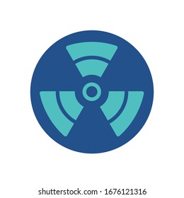diseño de icono de radiación, colección de iconos de estilo plano