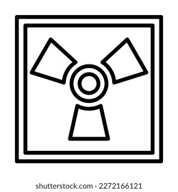 Radiation Icon Design For Personal And Commercial use