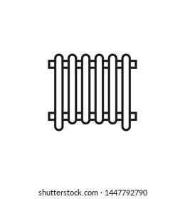 radiation icon design template. Trendy style, vector eps 10