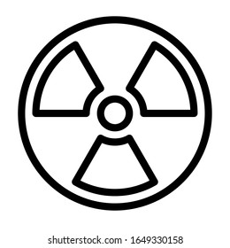 Icono de radiación del paquete de iconos Desastres