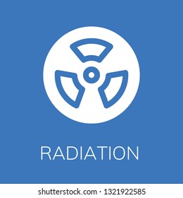  Radiation icon. Editable  Radiation icon for web or mobile.