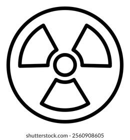 Radiation Icon Element For Design