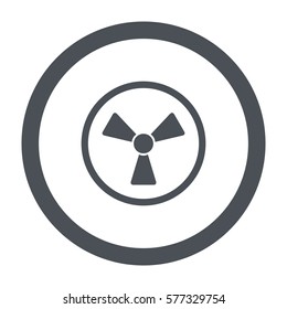 radiation icon, flat design style