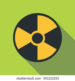 Radiation icon. Flat illustration of radiation vector icon for web