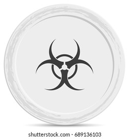 The radiation icon. Radiation flat symbol.