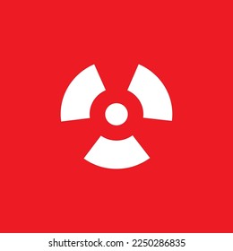 Radiation icon, graphic resource template, vector illustration.