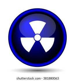 Radiation icon. Internet button on white background. EPS10 vector