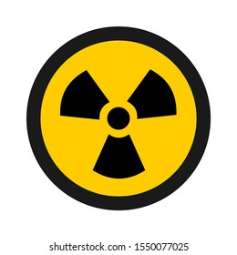 Radiation icon isolated on white background. Vector illustration.