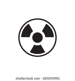Radiation icon isolated on white background