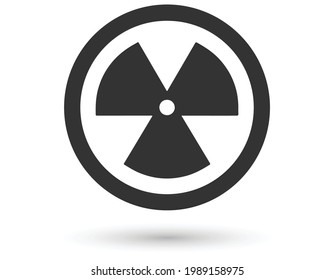 Radiation Icon Isolated on White Background