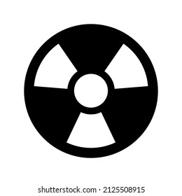 Radiation icon isolated on white background
