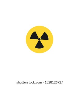 radiation icon on a white background