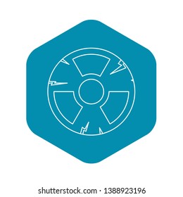 Radiation icon. Outline illustration of radiation vector icon for web