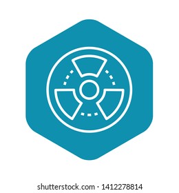 Radiation icon. Outline radiation vector icon for web design isolated on white background