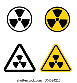 The radiation icon set