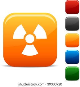 Radiation  icon set. Vector illustration.