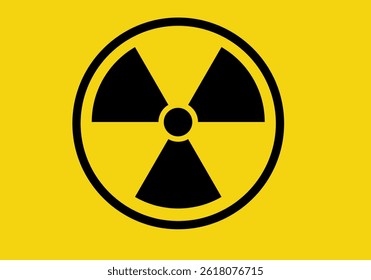 Radiation icon set. warning of dangerous radiation. Nuclear icons.  Radiology icon emblem. ionizing radio in circle