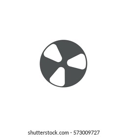 radiation icon. sign design