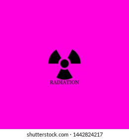 radiation icon sign signifier vector