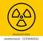 Radiation icon signs