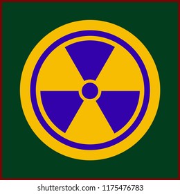 The radiation icon. Radiation symbol.