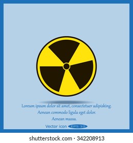 The radiation icon. Radiation symbol