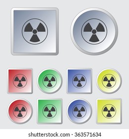 The radiation icon. Radiation symbol.