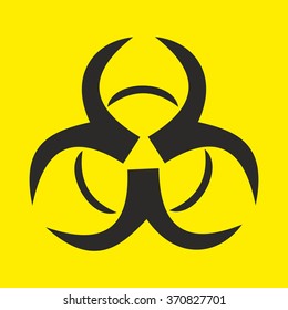 The radiation icon. Radiation symbol.