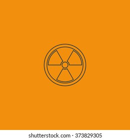 The radiation icon. Radiation symbol.