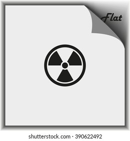 The radiation icon. Radiation symbol.