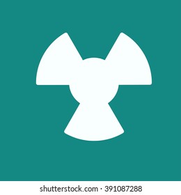 The radiation icon. Radiation symbol.