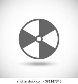The radiation icon. Radiation symbol.