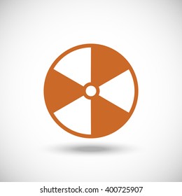 The radiation icon. Radiation symbol.
