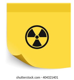 The radiation icon. Radiation symbol.