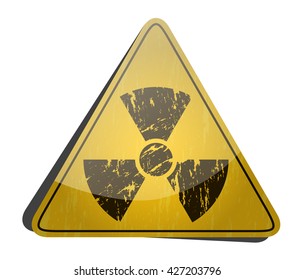 The radiation icon. Radiation symbol.