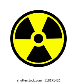 The radiation icon. Radiation symbol