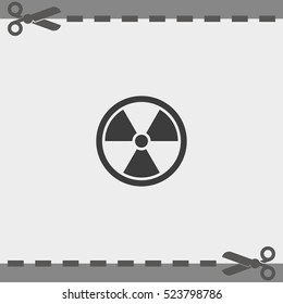 The radiation icon symbol.
