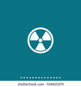 The radiation icon. Radiation symbol.