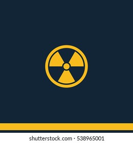 The radiation icon. Radiation symbol.