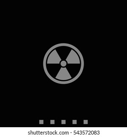 The radiation icon. Radiation symbol.
