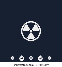 The radiation icon. Radiation symbol.