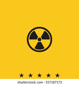 The radiation icon. Radiation symbol.