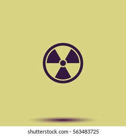 The radiation icon. Radiation symbol.