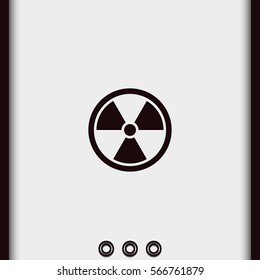 The radiation icon. Radiation symbol.