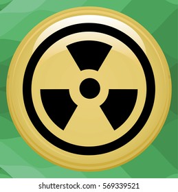 The radiation icon. Radiation symbol.