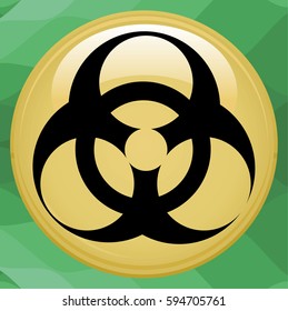 The radiation icon. Radiation symbol.