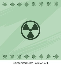 The radiation icon. Radiation symbol.